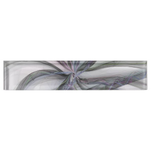 Porte-nom Pour Bureau Motions Filigree Moderne Abstrait pivotant Fractal