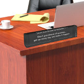 Porte-nom Pour Bureau Motivation Et Citation Professionnelle Inspirante