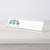 Porte-nom Pour Bureau Mouton (Devant)