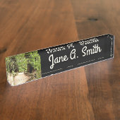 Porte-nom Pour Bureau Muir Woods Path II Nature Photography (Taille)