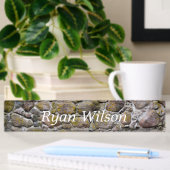 Porte-nom Pour Bureau Mur en pierre antique
