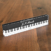 PORTE-NOM POUR BUREAU MUSIQUE DE PIANO (Taille)