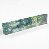 Porte-nom Pour Bureau Namaste Acrylique
