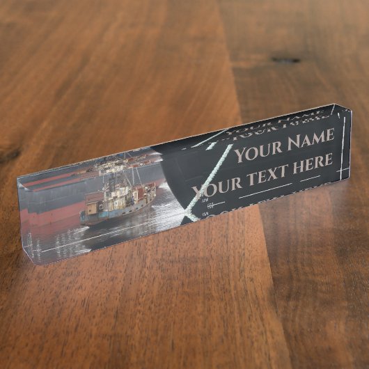 Porte-nom Pour Bureau Navires (Taille)