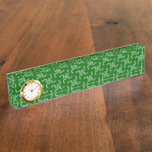 Porte-nom Pour Bureau Noël Garland Green, Décor de Noël