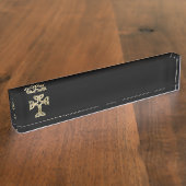 Porte-nom Pour Bureau noeud de croix celtique (Taille)