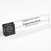 Porte-nom Pour Bureau Noir, Blanc