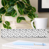 Porte-nom Pour Bureau Noir et blanc Empreinte de léopard