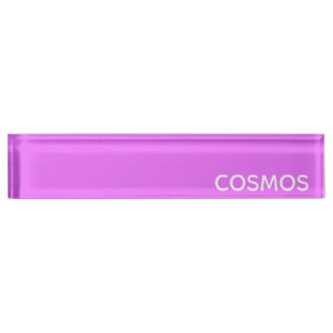 Porte-nom Pour Bureau Nom de couleur pourpre cosmos