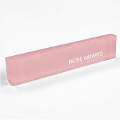 Porte-nom Pour Bureau Nom de couleur rose quartz rose