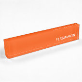Porte-nom Pour Bureau Nom de couleur rouge persimon