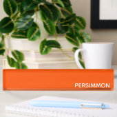 Porte-nom Pour Bureau Nom de couleur rouge persimon
