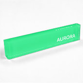 Porte-nom Pour Bureau Nom de couleur verte Aurora