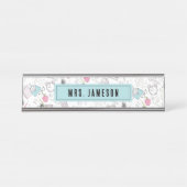 Porte-nom Pour Bureau Nom de l'enseignant (Devant)