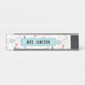 Porte-nom Pour Bureau Nom de l'enseignant (Devant)