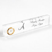 Porte-nom Pour Bureau Nom du bureau du gestionnaire de propriétés