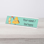 Porte-nom Pour Bureau Nom du bureau Nom du chef/enseignant/enfant person (Devant)