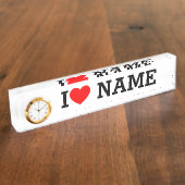 Porte-nom Pour Bureau Nom du coeur (Taille)