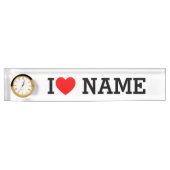 Porte-nom Pour Bureau Nom du coeur (Devant)