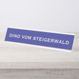 Porte-nom Pour Bureau Nom du Dogue Allemand