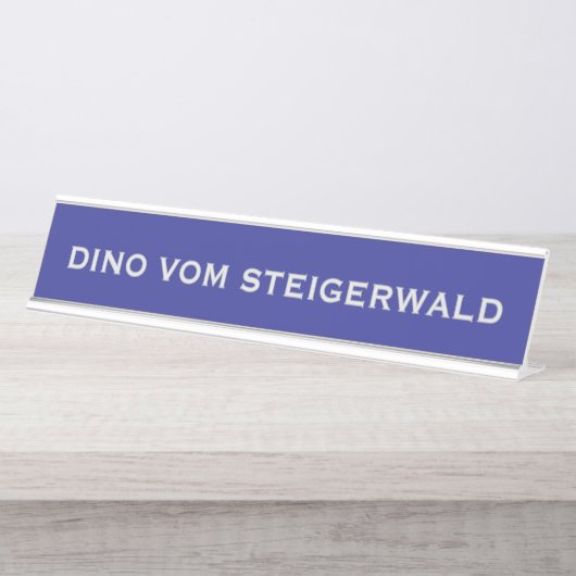 Porte-nom Pour Bureau Nom du Dogue Allemand (Devant)
