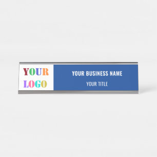Porte-nom Pour Bureau Nom du logo de l'entreprise personnalisée Nom du b