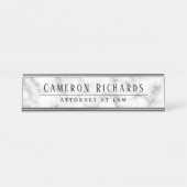 Porte-nom Pour Bureau Nom et titre du modèle (Devant)