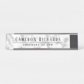 Porte-nom Pour Bureau Nom et titre du modèle (Devant)