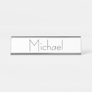 Porte-nom Pour Bureau Nom moderne minimaliste simple
