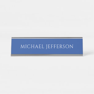 Porte-nom Pour Bureau Nom propre couleur bleu personnalisé sur mesure