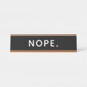 Porte-nom Pour Bureau Nope (Devant)