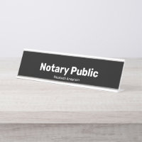 Notaire public et modèle de texte de nom Noir