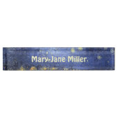 Porte-nom Pour Bureau Nuit étoilée (Devant)