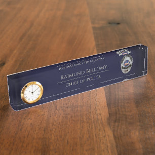 Porte-nom Pour Bureau Numéro du bureau de l'agent de police