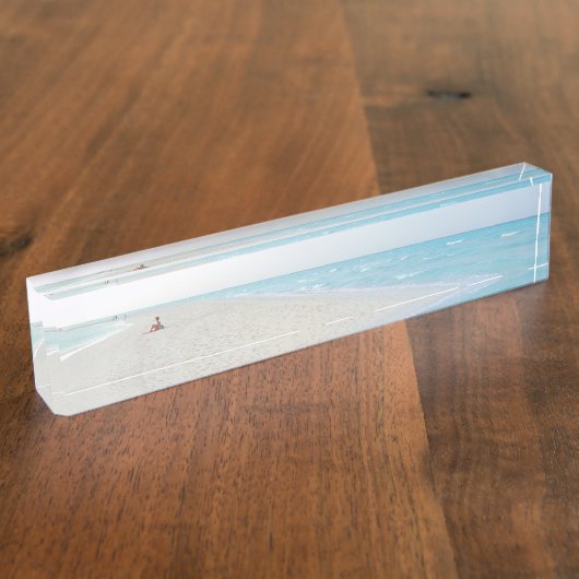 Porte-nom Pour Bureau Ocean beach (Taille)