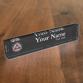 Porte-nom Pour Bureau Oeil freemasonique (Taille)