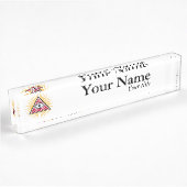 Porte-nom Pour Bureau Oeil freemasonique