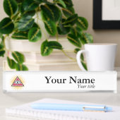 Porte-nom Pour Bureau Oeil freemasonique