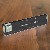 Porte-nom Pour Bureau Office Dentiste Conçu Professionnellement (Taille)