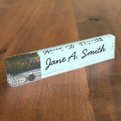 Porte-nom Pour Bureau Ohiopyle River Rapids à l'automne Pennsylvanie Aut (Taille)