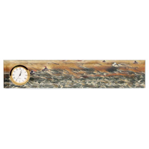 Porte-nom Pour Bureau Oies et Canards Errent Art