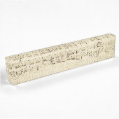Porte-nom Pour Bureau Old Music Notes