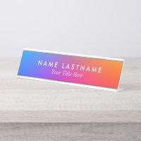 Ombre Rainbow Multicolor blanc Titre personnalisé