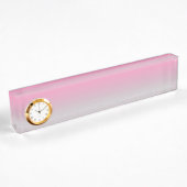 Porte-nom Pour Bureau Ombre rose et gris