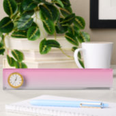 Porte-nom Pour Bureau Ombre rose et gris