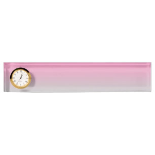 Porte-nom Pour Bureau Ombre rose et gris