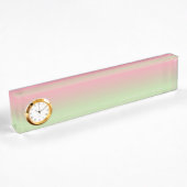 Porte-nom Pour Bureau Ombre rose et vert