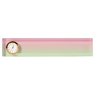 Porte-nom Pour Bureau Ombre rose et vert