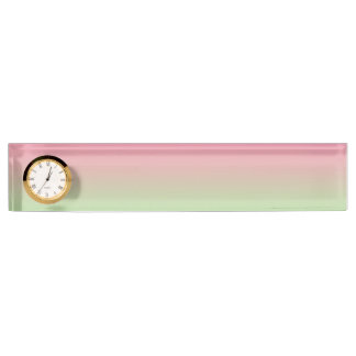 Porte-nom Pour Bureau Ombre rose et vert