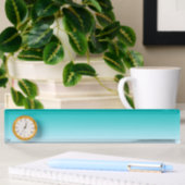 Porte-nom Pour Bureau Ombre turquoise